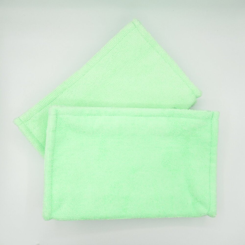Ulta Bright Green Terry Cosmetic Bags - Bundle of 2 - Picture 2 of 6